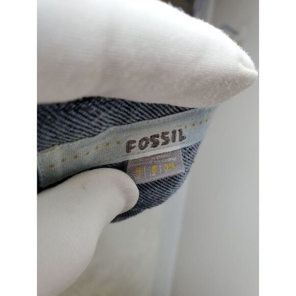 FOSSIL denim miniskirt in dark blue size 4 - Picture 9 of 9